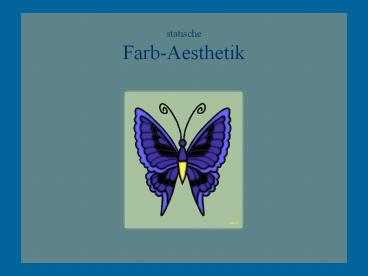 statische Farb-Aesthetik