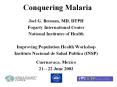 Conquering Malaria PowerPoint PPT Presentation