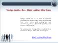 Black Leather Mini Dress - Vestige Leather Co PowerPoint PPT Presentation