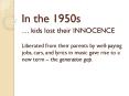 In the 1950s PowerPoint PPT Presentation