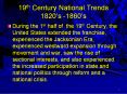 19th Century National Trends 1820 PowerPoint PPT Presentation