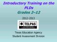 Introductory Training on the PLDs Grades 2 PowerPoint PPT Presentation