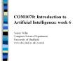 COM1070: Introduction to Artificial Intelligence: week 6 PowerPoint PPT Presentation