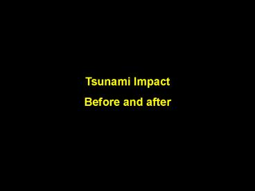 Tsunami Impact