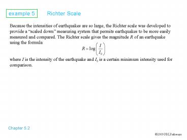 Richter Scale