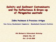 Salinity and Sediment Contaminants and the Reflectance