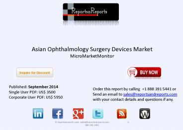 Analysis of Asian Ophthalmology Surgery Devices Market