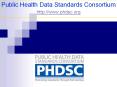 Public Health Data Standards Consortium http://www.phdsc.org PowerPoint PPT Presentation