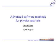 Advanced software methods for physics analysis