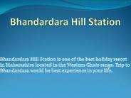 Bhandardara Hill Station