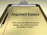 Argument Essays