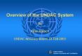 Overview of the UNDAC System PowerPoint PPT Presentation