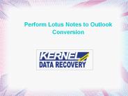Lotus Notes to Outlook Conversion