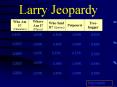 Larry Jeopardy PowerPoint PPT Presentation