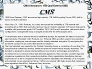 CMS Announces 1TB Opal External SED