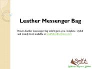 Leather Messenger Bag