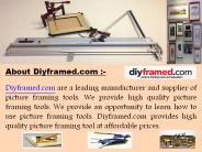 Picture framing tools supplier - Diyframed.com