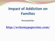 Impact of Addiction on Families