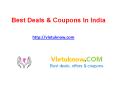 Best coupons and deals in India PowerPoint PPT Presentation