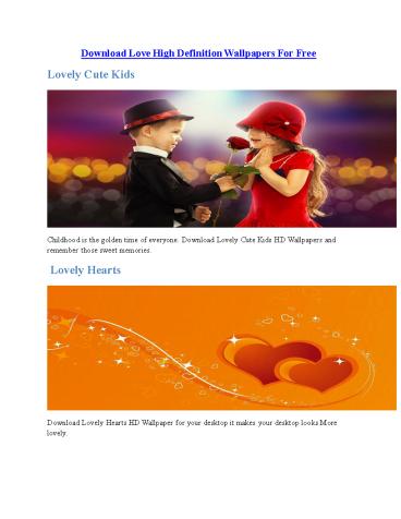 Download Love High Defination Wallpapers For Free
