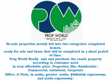 resale property in noida