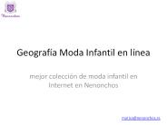 Geografía de moda infantil