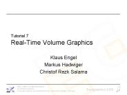 Tutorial 7 Real-Time Volume Graphics