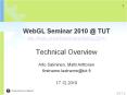 WebGL Seminar 2010 @ TUT PowerPoint PPT Presentation