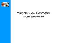 Multiple View Geometry in Computer Vision