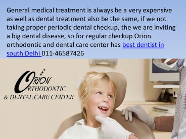 Cheap and Best Dental Clinic in Delhi India