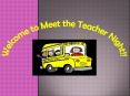 Welcome to Meet the Teacher Night!! PowerPoint PPT Presentation