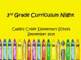 3rd Grade Curriculum Night PowerPoint PPT Presentation