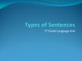 Types of Sentences PowerPoint PPT Presentation