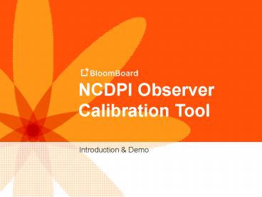 NCDPI Observer Calibration Tool
