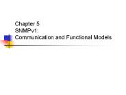 Chapter 5 SNMPv1: Communication and Functional Models