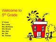 Welcome to 5th Grade PowerPoint PPT Presentation