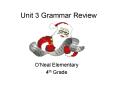 Unit 3 Grammar Review PowerPoint PPT Presentation