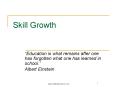 Skill Growth PowerPoint PPT Presentation