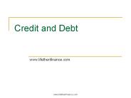 credit and debt