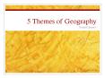 5 Themes of Geography PowerPoint PPT Presentation