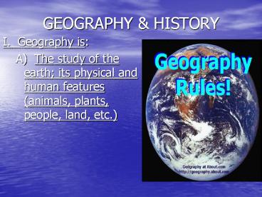 GEOGRAPHY