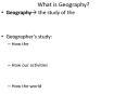 What is Geography? PowerPoint PPT Presentation