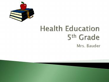 Health Education 5th Grade
