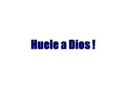 huele a cristo