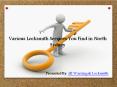 Various Locksmith Services You Find in North Sydney PowerPoint PPT Presentation