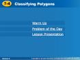 Classifying Polygons PowerPoint PPT Presentation