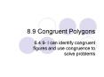 8.9 Congruent Polygons PowerPoint PPT Presentation