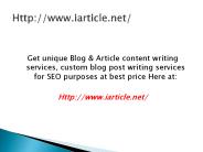 Get Unique Article Content for SEO