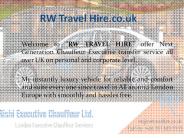 RW Travel Hire Chauffeur Executive in London