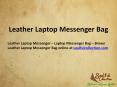 Mens Leather Messenger Bag PowerPoint PPT Presentation